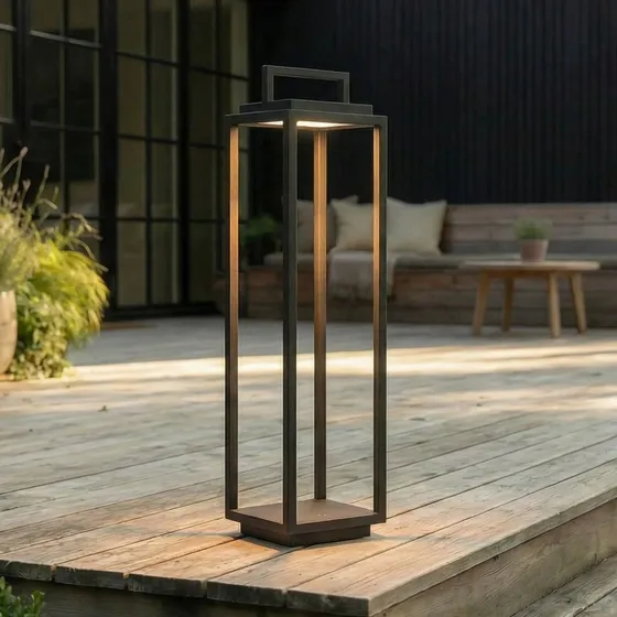 Lucande Lámpara Exterior Portátil Elaja Black