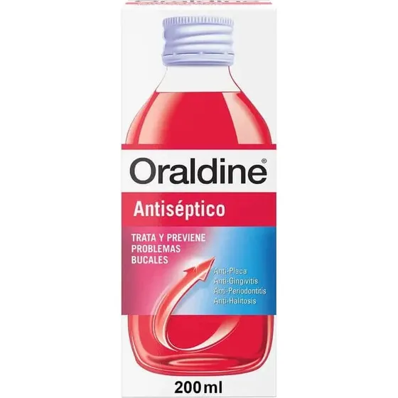 Oraldine Colutorio Antiséptico Antibacteriano de Uso Diario 200 ml