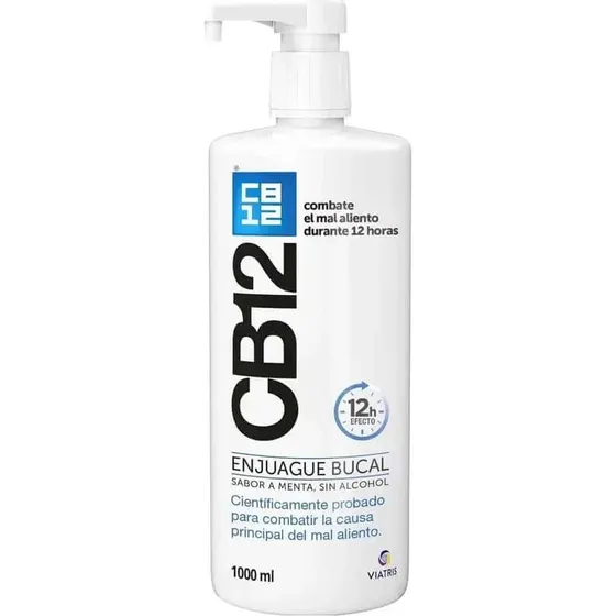 CB12 Colutorio Halitosis Sabor Menta 1000ml