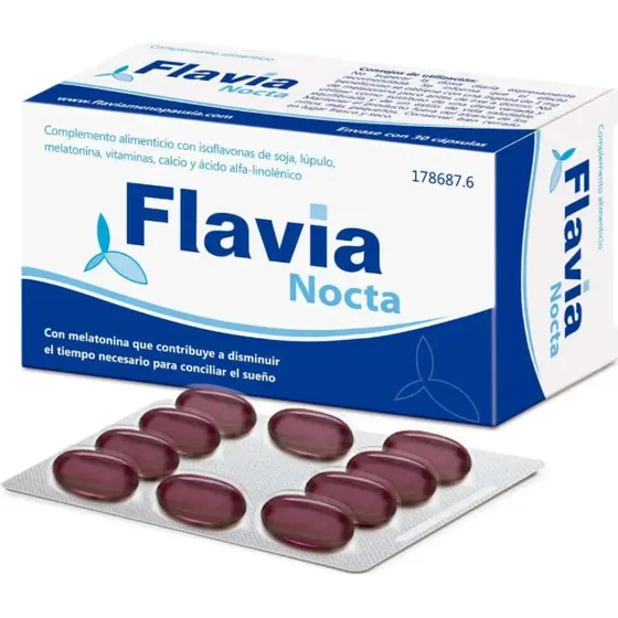Flavia Nocta 30 Cápsulas - Suplemento para el Sueño en la Menopausia