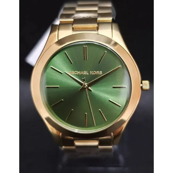 Michael Kors MK3435 Reloj Mujer Cuarzo Verde Dorado
