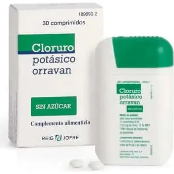 Reig Jofre Orravan Cloruro Potásico Sin Azúcar 30 Comprimidos