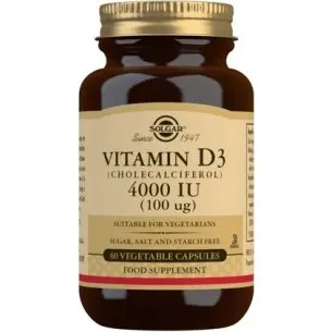 Solgar Vitamina D3 4000 UI - 60 Cápsulas Vegetales