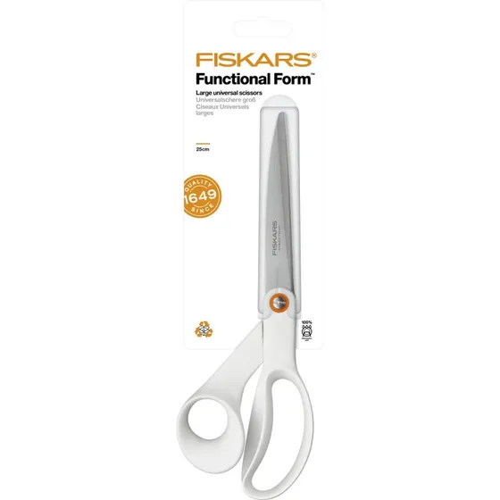 Fiskars Tijeras Universal 24 cm Blanca Functional Form