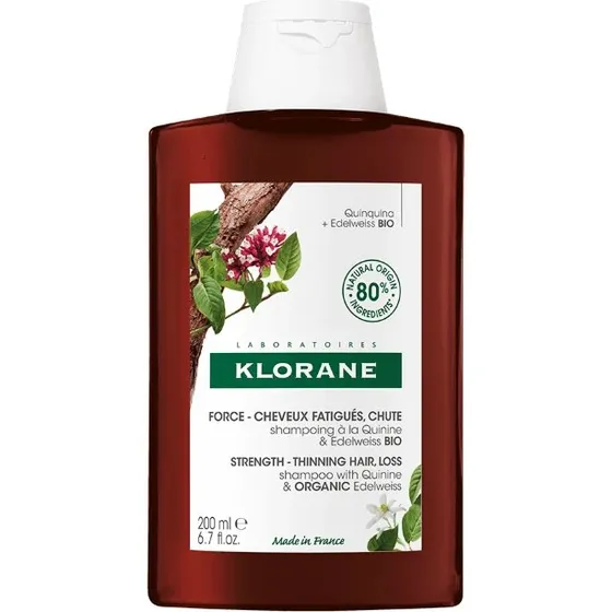 Klorane Champú Anticaída Fortificante con Quinina y Edelweiss 200ml