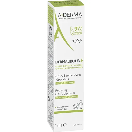 A-Derma Dermalibour+ Cica Bálsamo Labial Regenerador 15ml