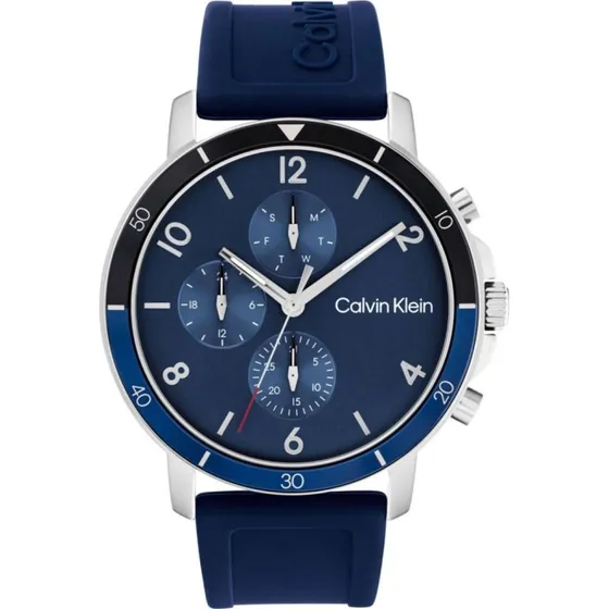Calvin Klein Gauge Sport Hombre 25200071 Plata y Negro