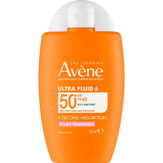 Avène Ultra Fluid Radiance SPF 50+ Protector Solar para Piel Sensible 50ml