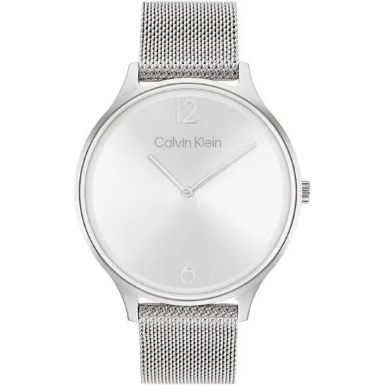Calvin Klein Timeless Mesh 38 mm Plateado 25200001