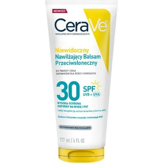 CeraVe Loción Solar Hidratante Invisible SPF 30, 177 ml