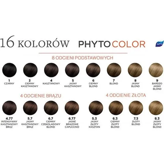 Phyto Color Tinte para el Cabello Negro, 50 ml