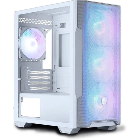 MSI MAG FORGE M100R Torre Media Blanca Transparente