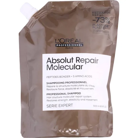 L'Oréal Absolut Repair Molecular Shampoo Refill 500ml