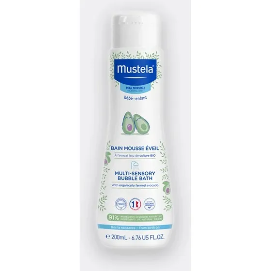 Mustela Baño de Burbujas Multi-Sensorial con Aguacate BIO 200ml