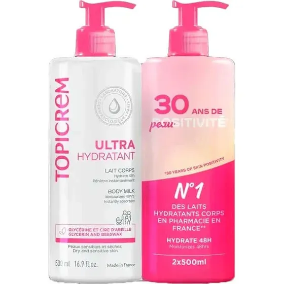 Topicrem Duplo Leche Ultrahidratante 2x500ml
