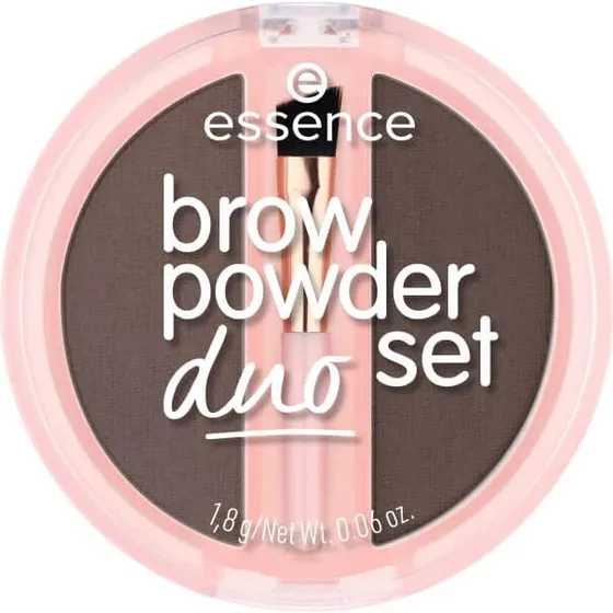 Essence Set de Polvos para Cejas 03 Oscuro, 1,8 g
