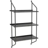 Bloomingville Sindre Estante de Pared Negro 49x90x22,5cm