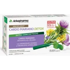 Arkofluido Cardo Mariano Detox 20 Ampollas 15ml