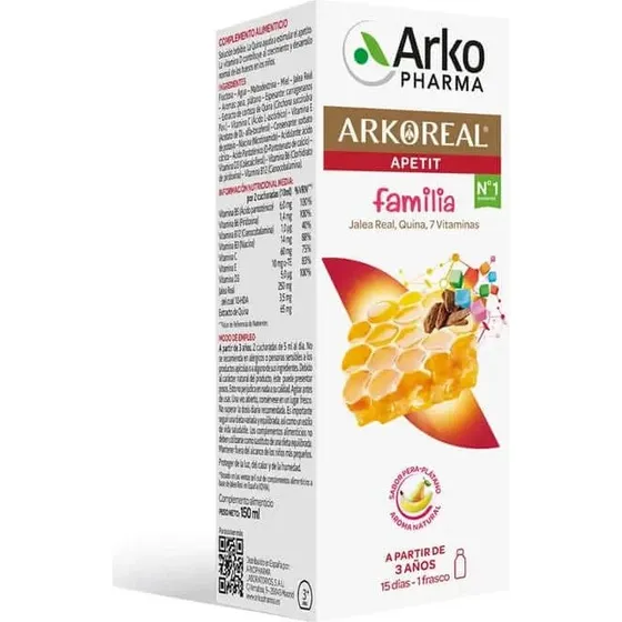 Arkoreal Apetit Junior Jarabe Sabor Pera y Plátano 150ml