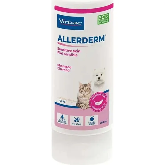 Virbac Allerderm Champú Piel Sensible para Perros y Gatos 250 ml