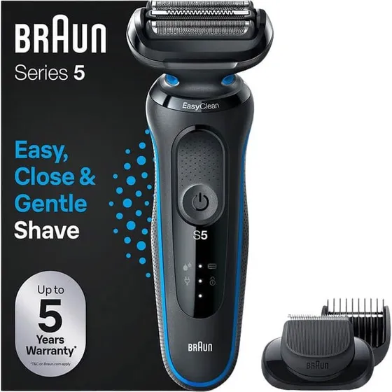 Braun Series 5 51-B1500s Afeitadora eléctrica + cabezal recambio azul