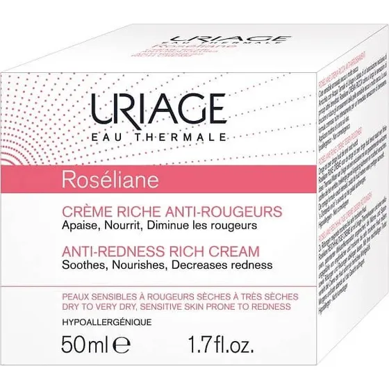 Uriage Roseliane Crema Anti-rojeces para Piel Seca, 50 ml