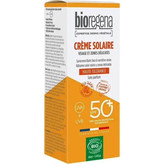 Bioregena Protector Solar Bio SPF50+ Rostro y Zonas Sensibles 40ml