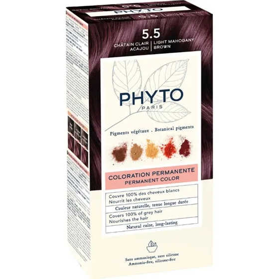 Phyto PhyroColor 5.5 Castaño Caoba Claro - Tinte Permanente