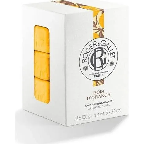Roger & Gallet Jabón de Manos y Cuerpo Bois D'Orange 3x100g