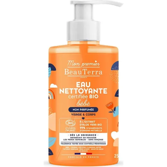 Beauterra Agua Limpiadora Bio Bebé Piel Sensible 250ml