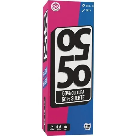 Asmodee Cincuenta Cincuenta (50 50) Juego de Cartas