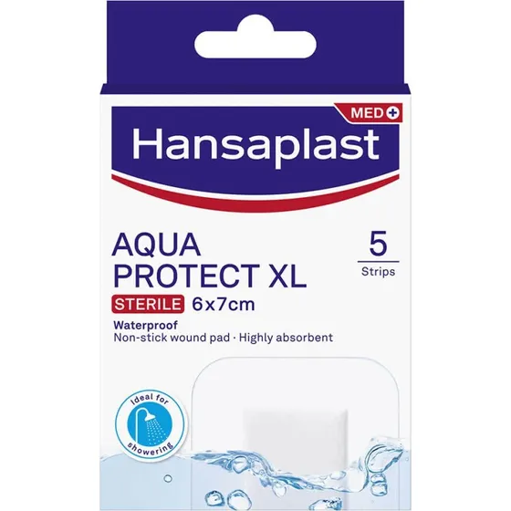 Hansaplast Aqua Protect XL Almohadillas Impermeables 6x7cm 5 Unidades