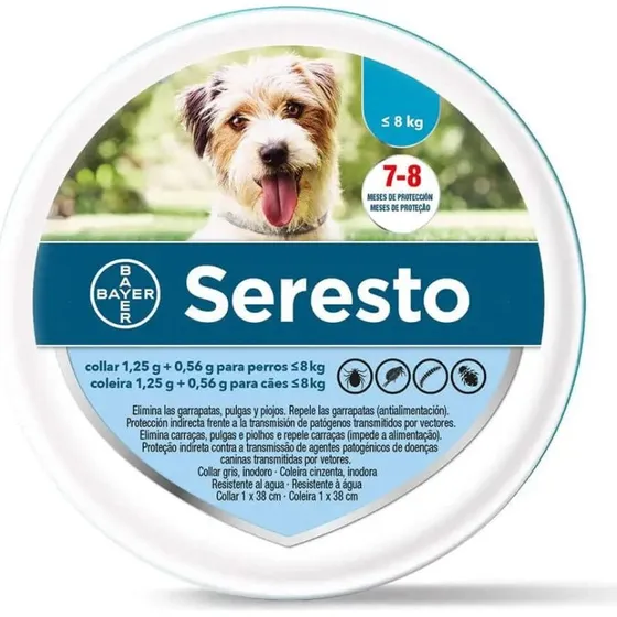Seresto Collar para Perros - 8kg / 38cm