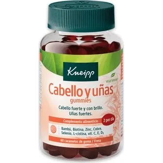 Kneipp Pelo y Uñas Gummies Sabor Fresa 60 Gomitas