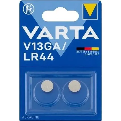 Varta Pilas de Botón V13GA/LR44 - Pack de 2 Unidades