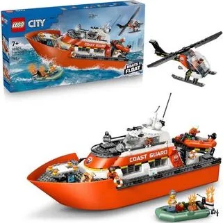 LEGO City Barco y Helicptero Rescate Guardacostas 60504