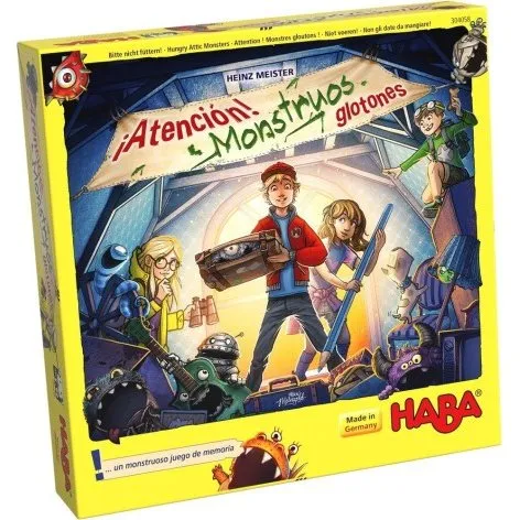 Haba ¡Atención! Monstruos Glotones - Juego de Mesa de Memoria