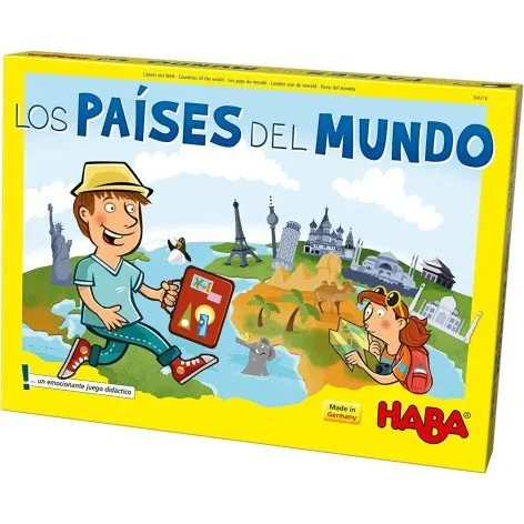 HABA Los países del mundo - Juego de mesa educativo de geografía