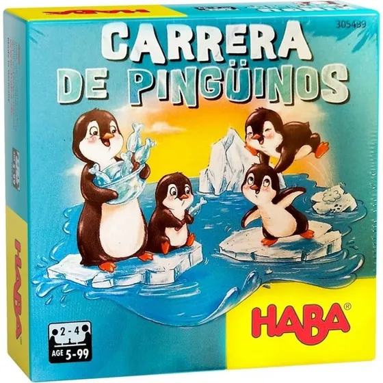 Haba Carrera de Pingüinos - Juego de Mesa Infantil