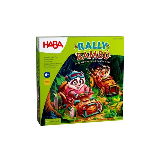HABA Rally Bambú - Juego de mesa de carreras para niños