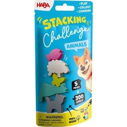 Stacking Challenge: Animals - Juego de mesa de destreza para niños