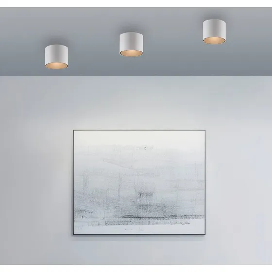 Lámpara de techo LED PURE Point, blanca, Ø 18 cm, IP44