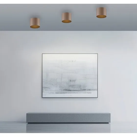 Lámpara de techo LED PURE Point Bronce Ø 18 cm IP44