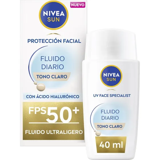 Nivea Sun Fluido Facial Diario Tono Medio SPF50+