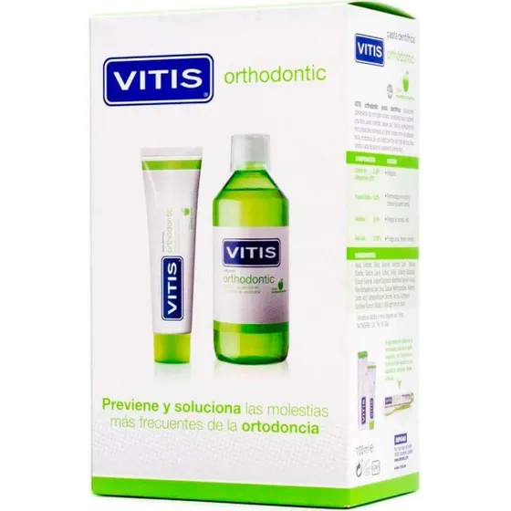 Vitis Orthodontic Pack 100 ml Pasta + 500 ml Colutorio