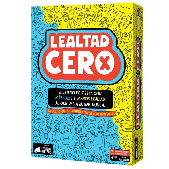 Lealtad Cero - Juego de Cartas de Fiesta de Asmodee