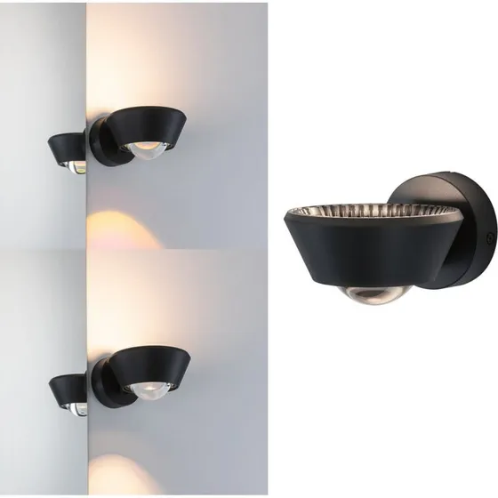 Paulmann Sabik Aplique LED Up/Down Negro IP44