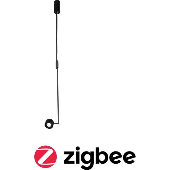 Paulmann Puric Pane Lámpara Colgante LED ZigBee Negra Ø 8,6cm