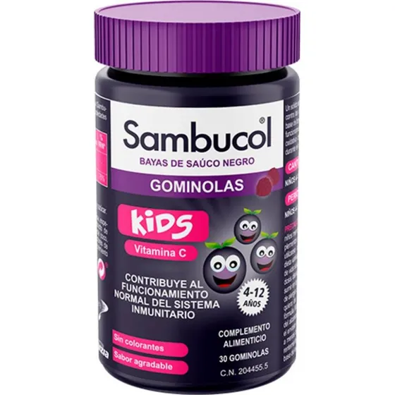 Sambucol Kids Gummies 30 Gomitas Saco Negro