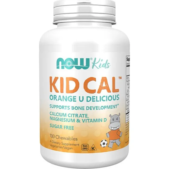 Now Foods Kid Cal Chewables 100 Tabletas